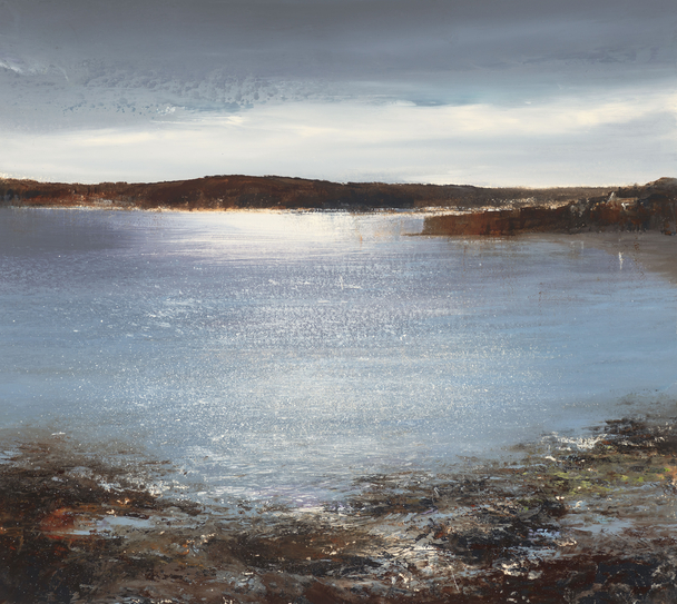 AMANDA HOSKIN - silver light on the water as the sun goes down